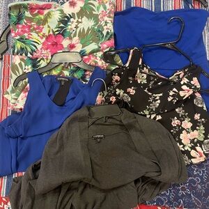 Express Women's Vibrant Blue Blouse